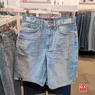 LMB0053735PC00F Lee专柜正品 浅色牛仔短裤 龙珠联名款 A04111 男士