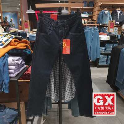 牛仔裤李维斯RED男士502小直筒