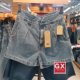 levis 直筒深蓝牛仔热裤 李维斯 0001 GX出品 高腰夏 39429 女 短