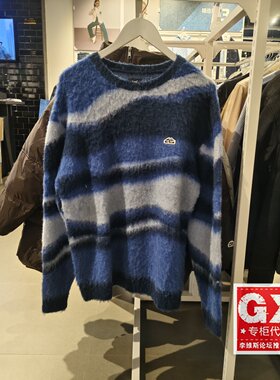 Lee正品 2024秋冬男款马海毛条纹套头毛衣LMT007834201747-A05988