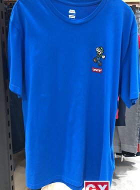 GX出品 levis 李维斯 22491-0709 圆领 时尚马里奥联名 短袖T恤