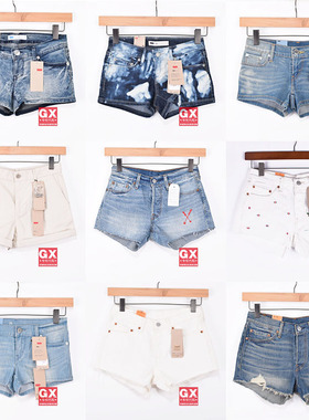 国内 levis 李维斯 32317-0031 女  501夏 刺绣 牛仔热裤短裤