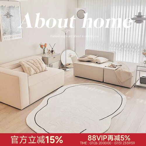 家用卧室客厅现代简约涤纶地毯