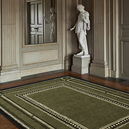 摩洛哥庄园中古风地毯客厅法式绿色摩洛哥异域风高级感卧室茶几垫