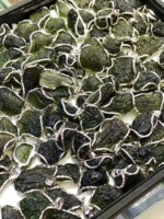 Pink Czech meteorite glass green pendant natural green Czech meteorite men's and women's pendant rough stone