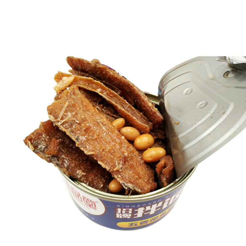 味品堂五香香辣小黄花鱼鱼肉罐头零食即食拌饭鱼罐头下饭150g一罐