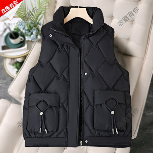 羽绒棉马甲女短款小个子秋冬保暖