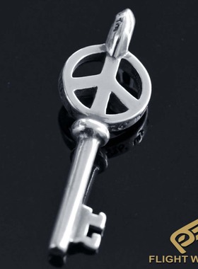 日本反战风钥匙项链吊坠