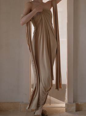 [阿尔忒弥斯之梦]月光奏鸣曲希腊女神裙连衣埃及度假沙丘漠废土风