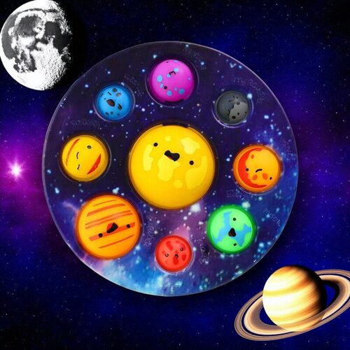 硅胶星球按按乐彩绘泡泡乐