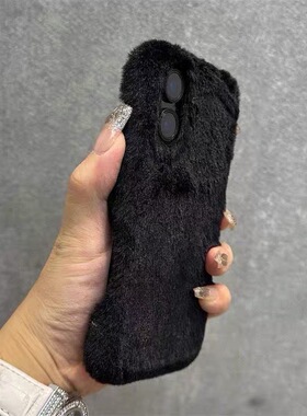 防冻保暖手秋冬款毛绒y77男女y78m/vivo y37软y36i套IQOO15/13/12/IQOONEO11/10/9s pro+手机壳iqoo z9x/z8x