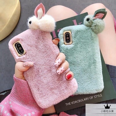 秋冬A1i立体趴趴兔子a3/a2m女OPPOFindx8s+/7ultra/6pro毛绒A6PRO/a5/k11x/k12x/OPPO Reno14pro/13/12/11/10