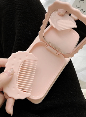 适用Y77好玩y36i带梳子vivox100/x90s/x80x70x60女vivo s18pro/s17t/s16s15e镜子手机壳vivo y78+/y35m简约