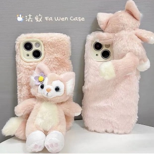 秋冬款毛绒立体玲娜贝儿公仔Y77e女vivoX200PRO/X100s/x90x80/y300Y200i手机壳vivo s30/S20pro/S19/s18/s17e