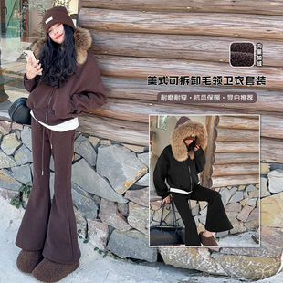 女童2026秋冬过年套装儿童新年衣服12岁一体绒女孩