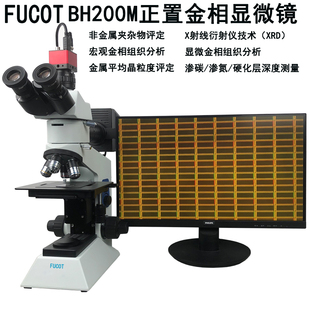 200X 500X四档定倍晶元 100X FUCOT正置金相显微镜50X 金属检测