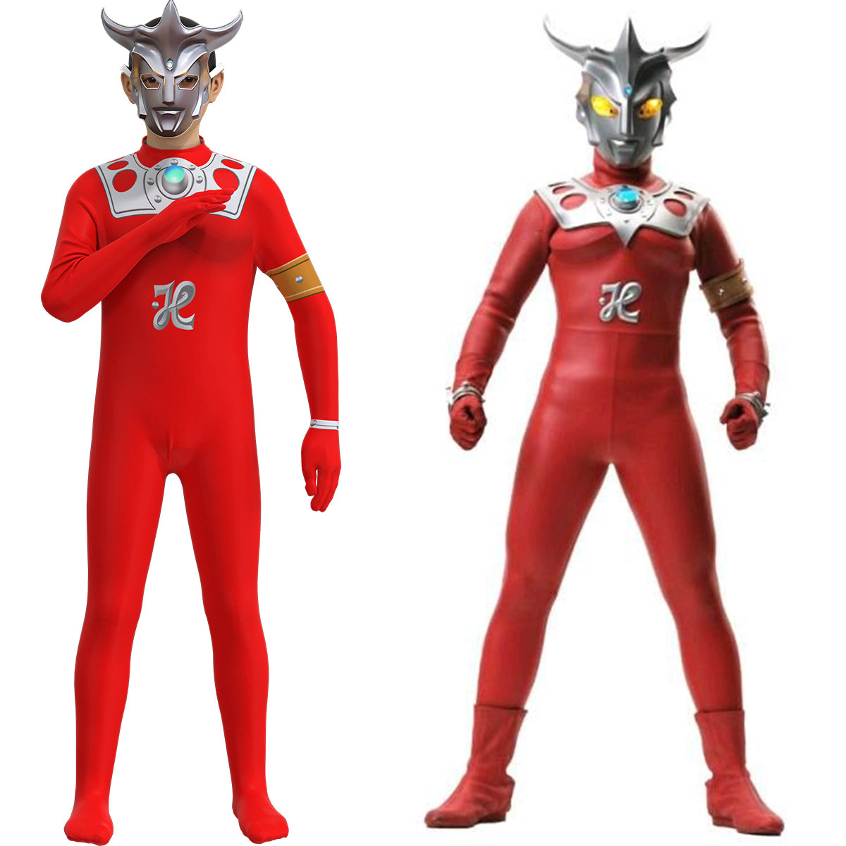 奥特曼衣服男童2021新款cosplay成人超人小孩超人雷欧连体紧身衣