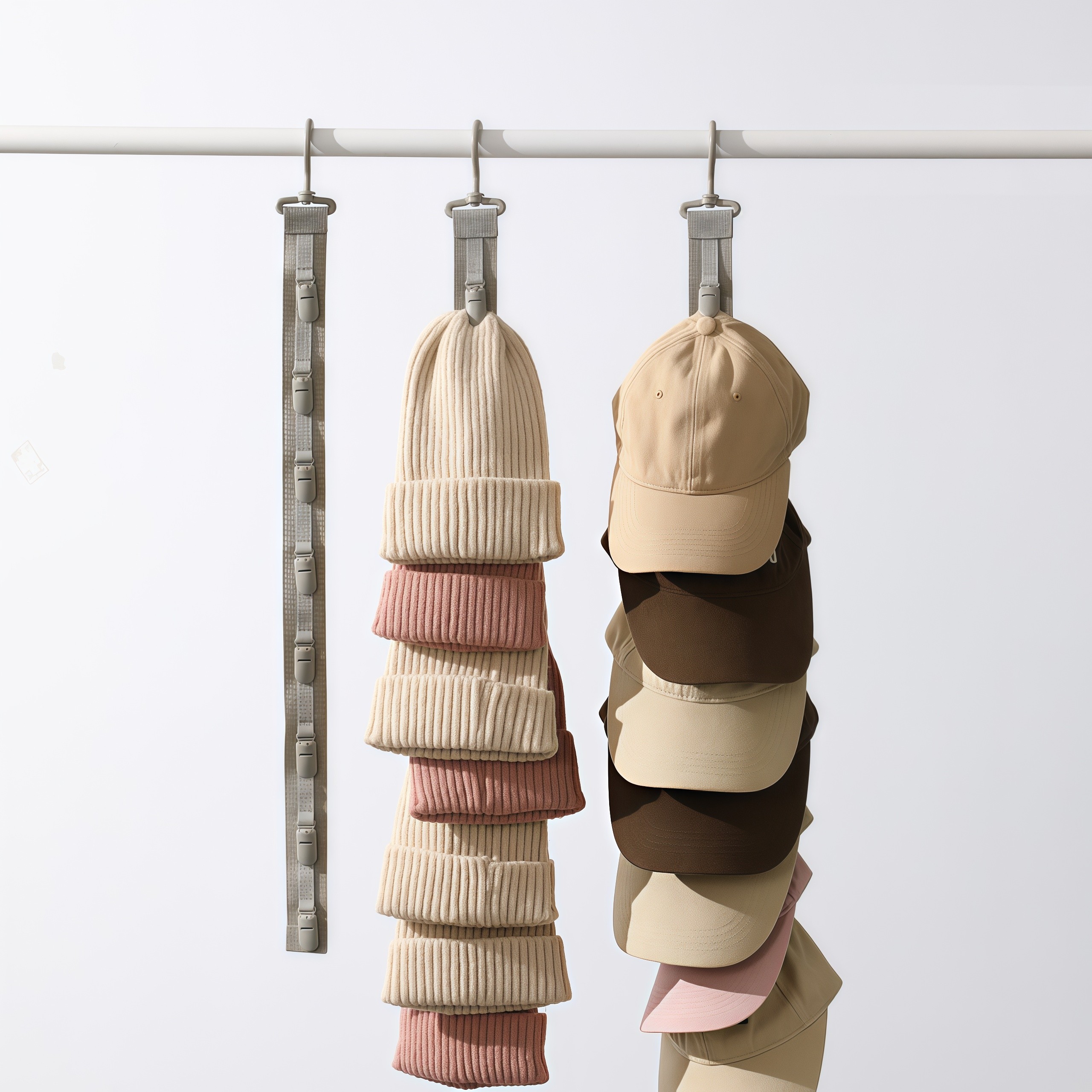 创意帽子收纳神器垂直挂帽子架鸭舌棒球毛线帽挂钩夹衣柜门后整理,收纳整理,帽子收纳架,淘宝优惠券,粉丝福利购,淘宝优惠卷