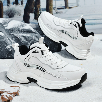 索思尼男鞋青少年大码皮面休闲鞋