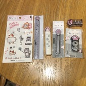 有猫 肉垫控尺子卷笔刀修正带贴纸女生喜欢 可爱猫爪造型文具套装