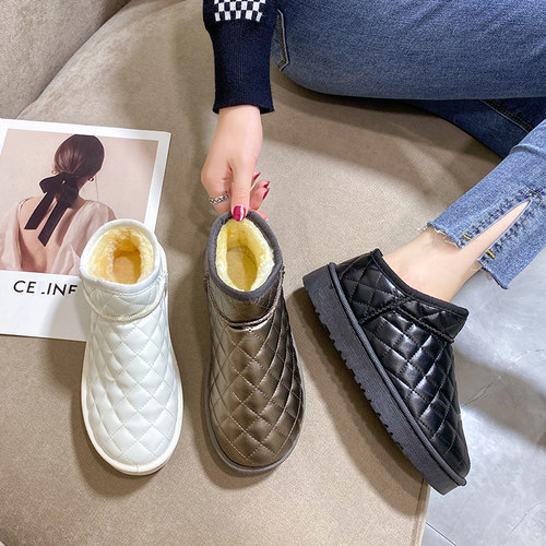 同舟行雪地靴冬季短靴