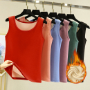 女秋冬新款 德绒发热保暖吊带背心加绒加厚内搭上衣内穿贴身打底衫