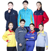 七色领加油站工作服春秋防静电服中石油石化海油气站长袖 订制 套装