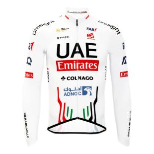 24男款UAE环法波加查春秋季速干透气公路车长袖骑行服上衣背带裤