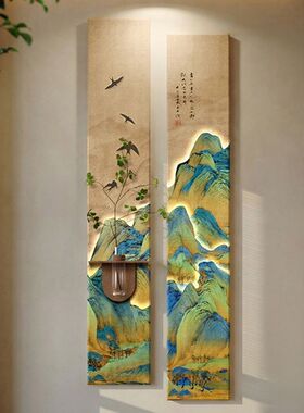 竹报平安宋代美学玄关挂画2026新款新中式入户正对墙装饰画寓意好