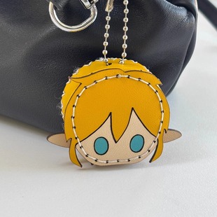 塞尔达传说 旷野之息周边 林克 手工真皮娃娃挂件