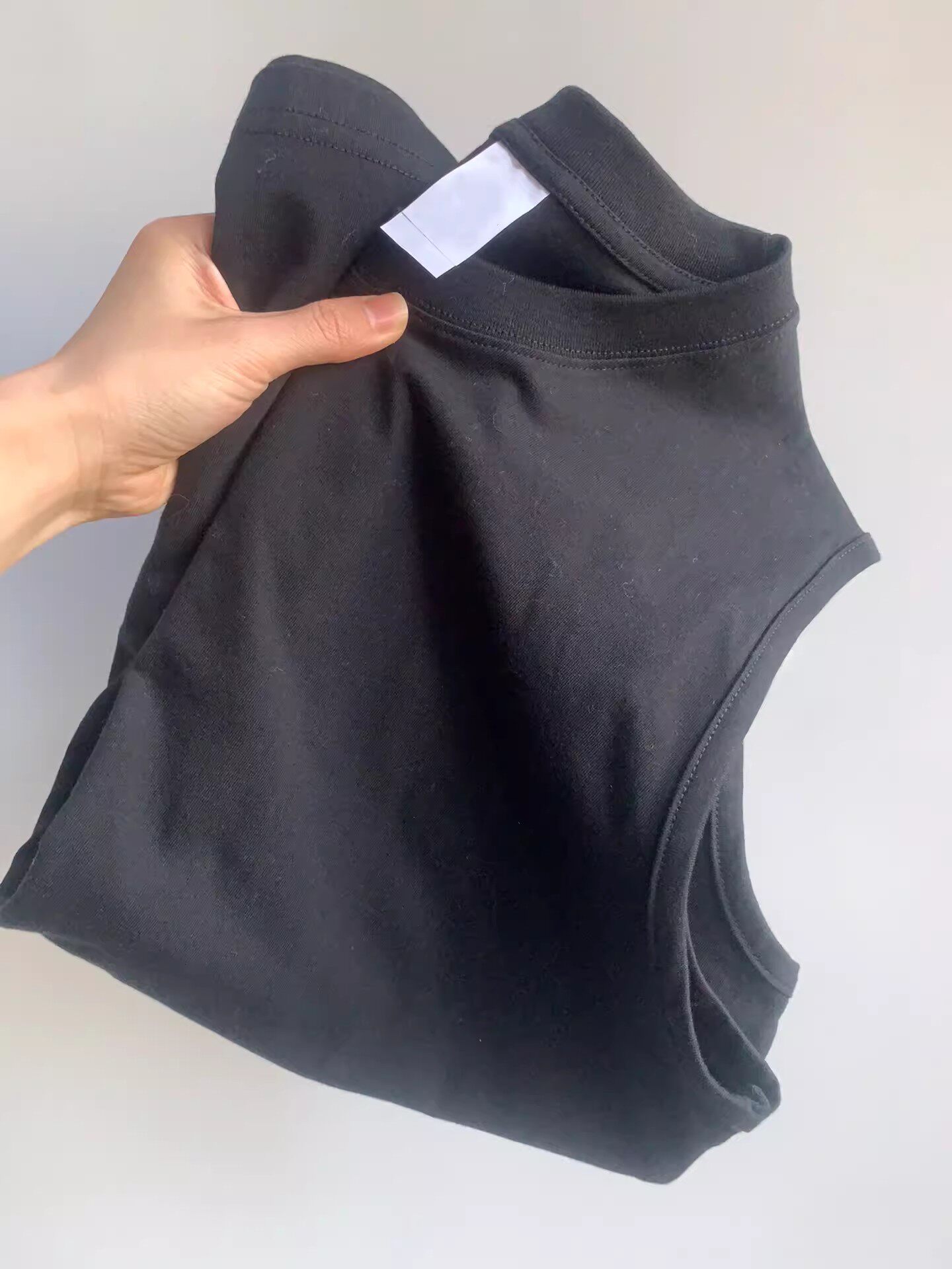 국가 트렌드 미국 빈티지 순수 코튼 민소매 티셔츠 남성과 여성 여름 루즈한 홍콩 스타일 양복 조끼 스포츠 조끼 탑