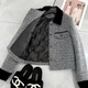 气质高级香风秋冬内里加厚时尚 轻奢高级感小香风遮肉修身 外套