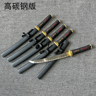 一体锻打龙泉高碳钢日式刀剑手工一体刀剑户外防身兵器收藏未开刃