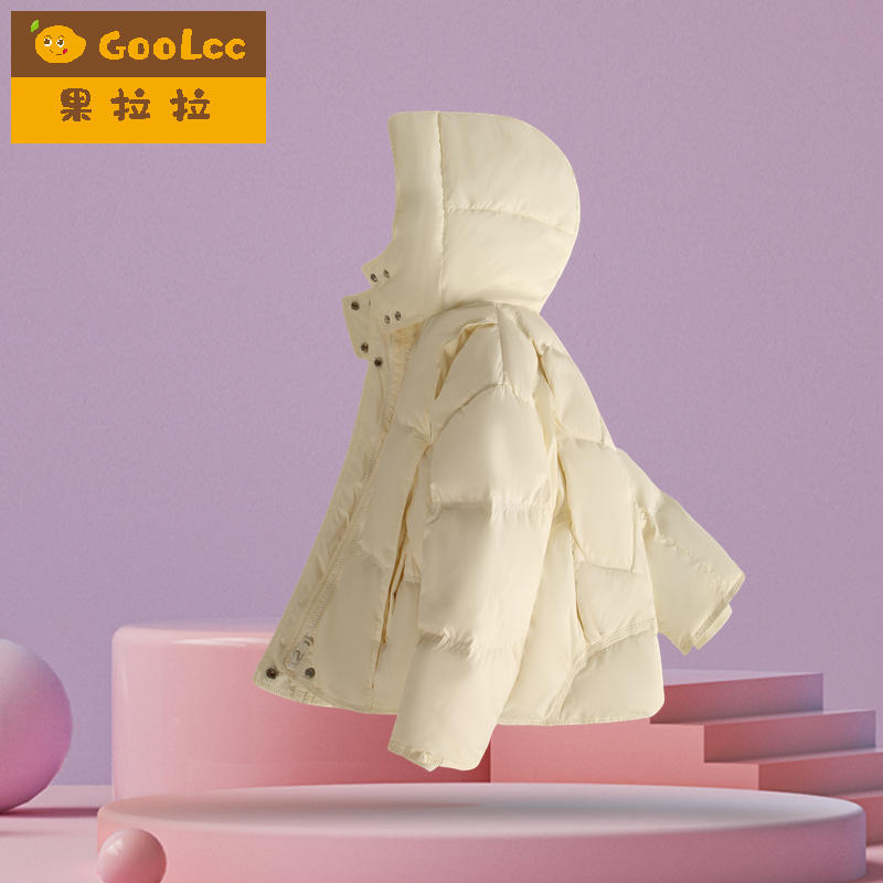 加厚中长款羽绒服儿童冬季