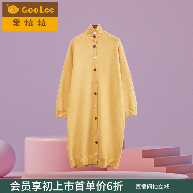 果拉拉高颜值针织连衣裙女童春秋