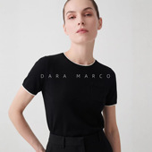 女装 撞色领休闲意大利条纹修身 圆领羊毛精纺T恤短袖 26春夏新款