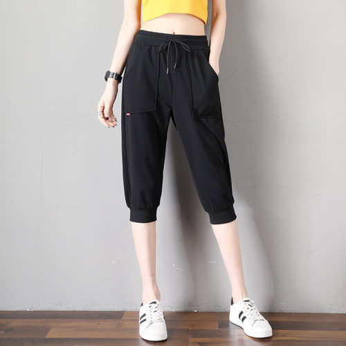 高腰韩版时尚七分裤七分裤