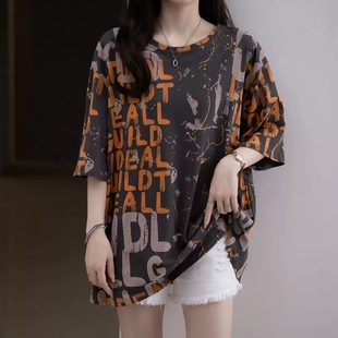 t恤女打底衫 上衣女胖mm百搭遮肚子200斤显瘦短袖 女装 2026加肥大码