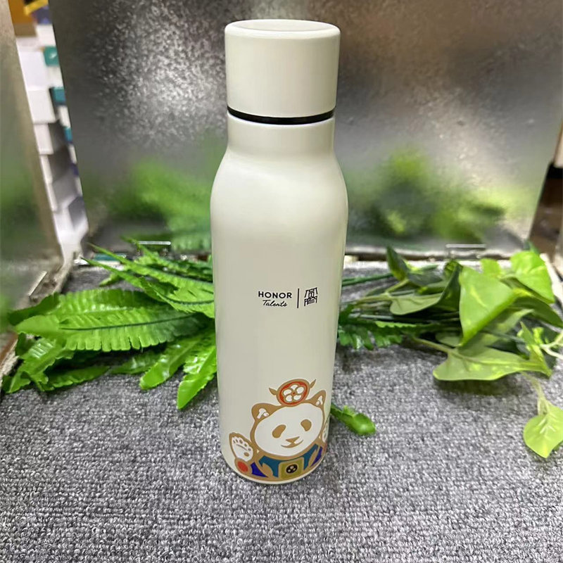荣耀卡通熊猫保温杯304不锈钢