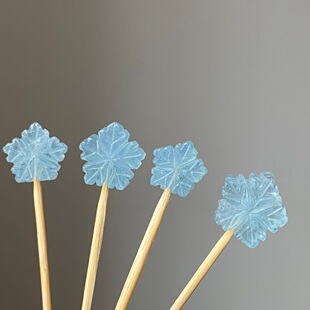 天然海蓝宝枫叶吊坠雪花裸石DIY编绳绕线镶嵌项链手链耳坠配饰