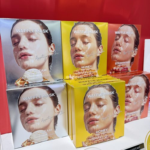 韩国#kocostar可可星冰淇淋华夫贴片面膜草莓蜂蜜6片补水保湿提亮