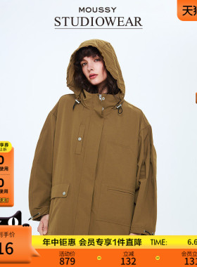 STUDIOWEAR x MOUSSY春季新品户外风夹克外套女028ISA30-1701