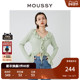 春季 新品 温柔清冷风荷叶边V领针织开衫 MOUSSY 028HSZ70 0601