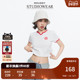 夏季 新品 非正式 MOUSSY 学院风基础撞色刺绣T恤028HS490 1191