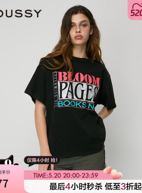 MOUSSY 春季新品美式复古经典街头印花短袖T恤 010ISQ90-8791