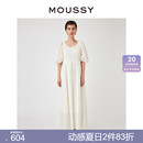 度假风泡泡袖 法式 新品 MOUSSY 5120 夏季 长裙连衣裙女010GAA30