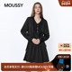 MOUSSY 1003 连衣裙028JSA33 2026早春新品 甜酷系带收腰荷叶边长袖