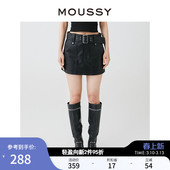 摇滚风半身裙皮裙028HSZ30 新品 0541 春季 MOUSSY