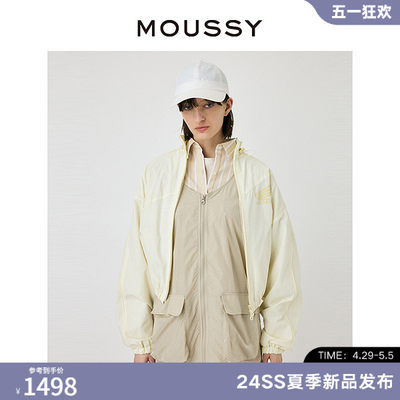 MOUSSY山系户外风拼色夹克外套