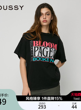MOUSSY 春季新品美式复古经典街头印花短袖T恤 010ISQ90-8791